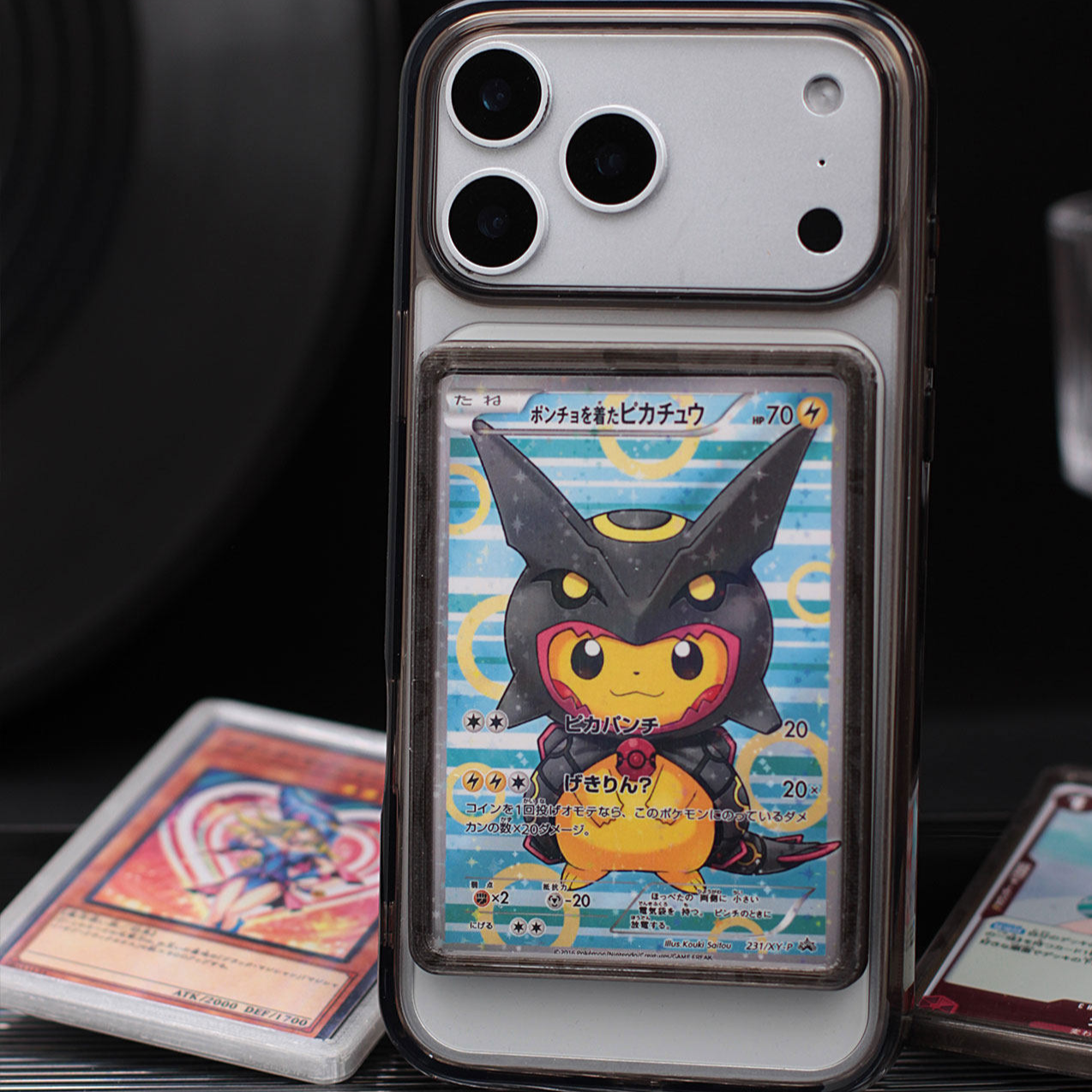 Magnetic iPhone Card Holder Case – Clear Acrylic Protection