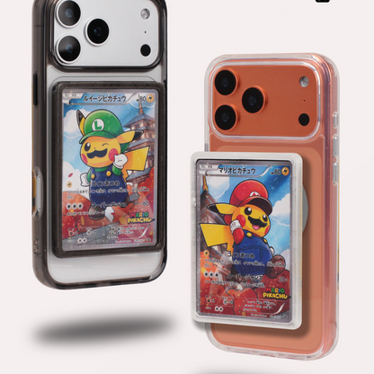 Magnetic iPhone Card Holder Case – Clear Acrylic Protection